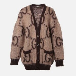 Brown Cardigan Sweater